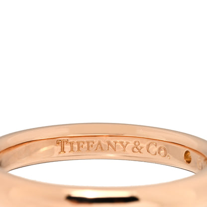 Tiffany 18K Rose Gold Diamond Elsa Peretti Band Ring 47 4.25 4 of 5