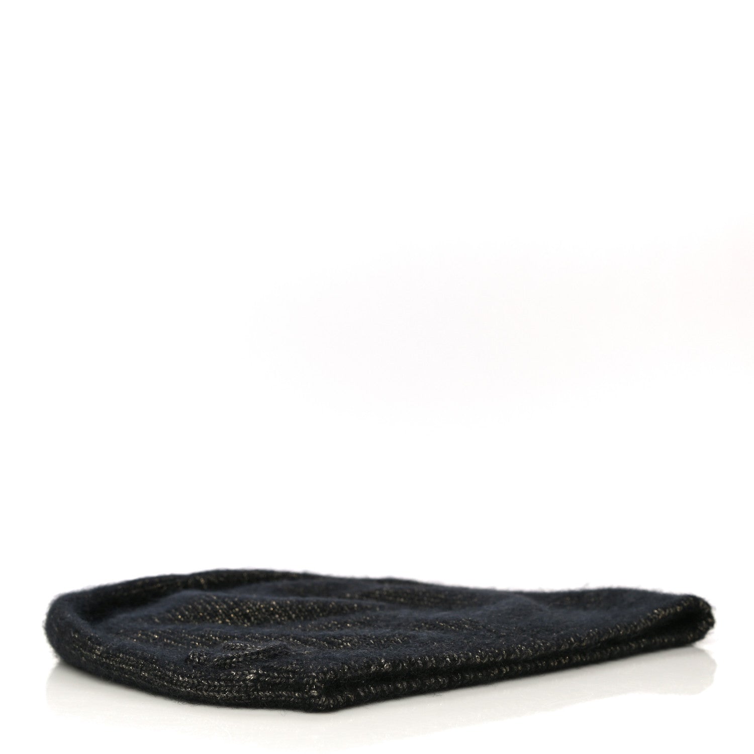 Chanel Cashmere Blend CC Beanie Hat Black Multicolor 3 of 7