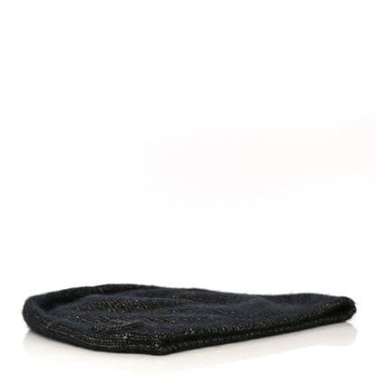 Chanel Cashmere Blend CC Beanie Hat Black Multicolor 3 of 7