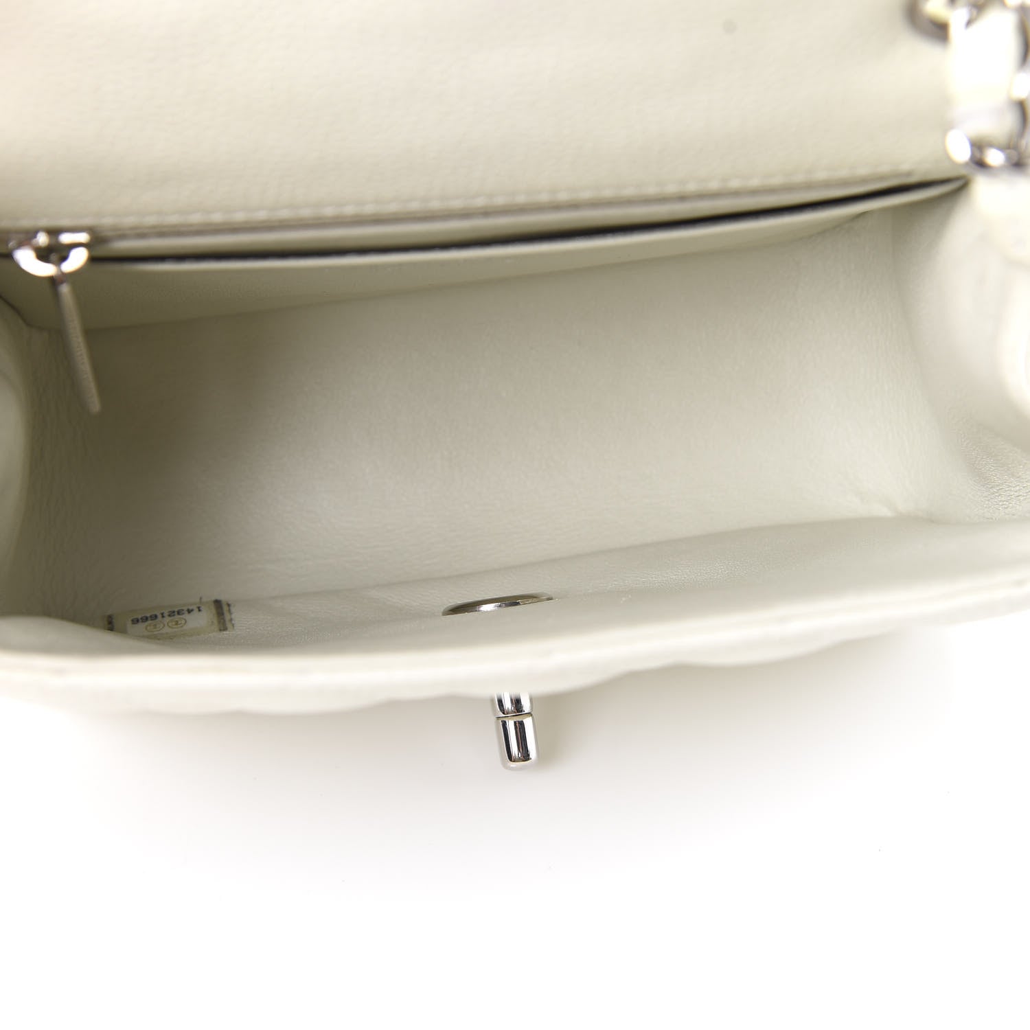 Chanel Caviar Quilted Mini Square Flap White 5 of 11