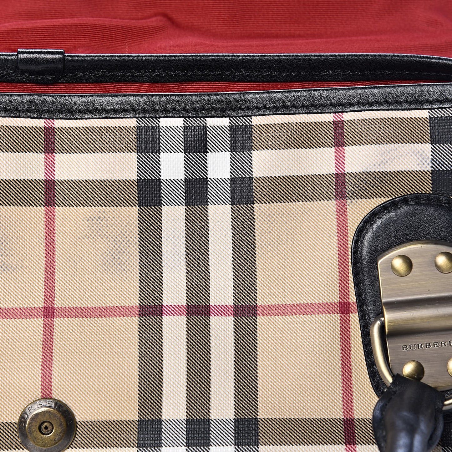House Check Satchel Black