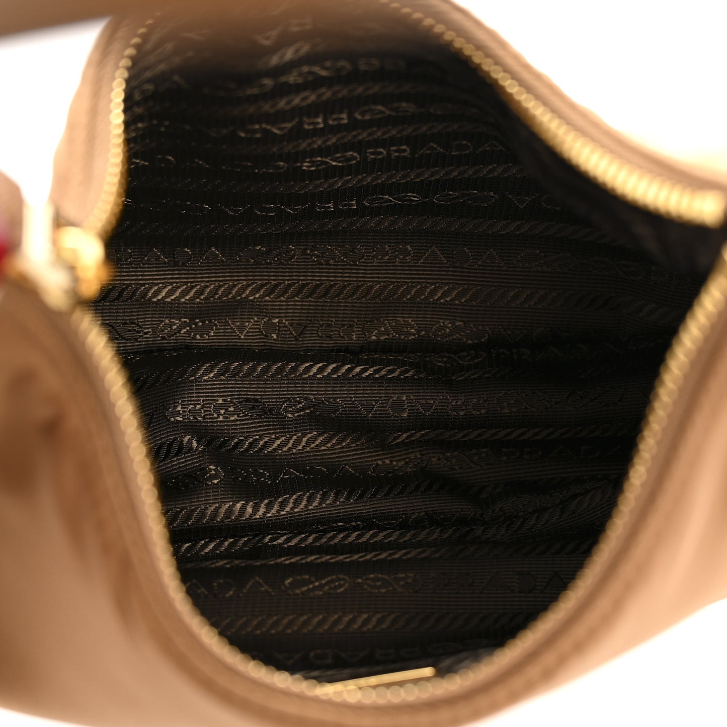 Re-Nylon Saffiano Mini Re-Edition 2005 Bag Brandy