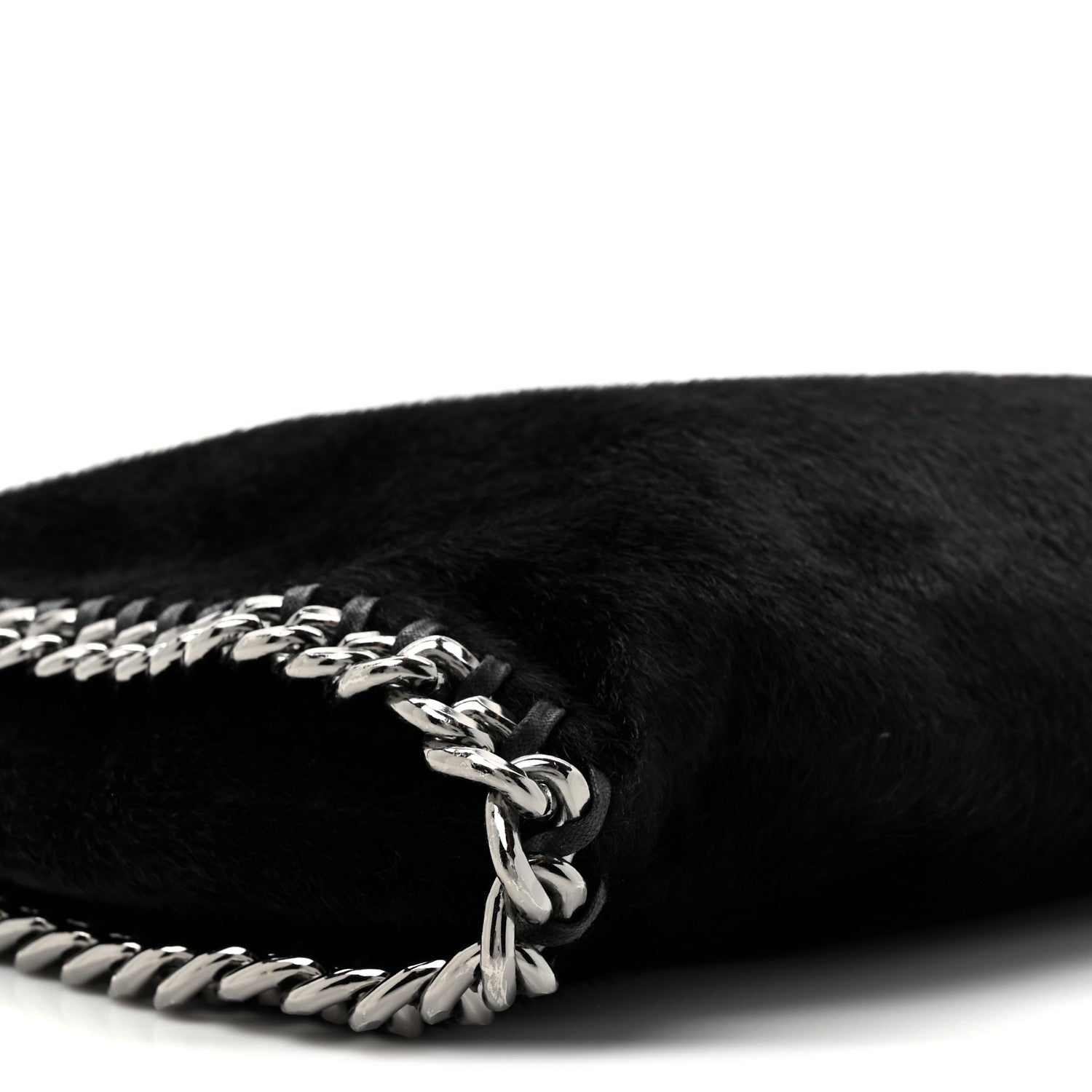 Stella McCartney Faux Pony Hair Falabella Tote Black 9 of 9