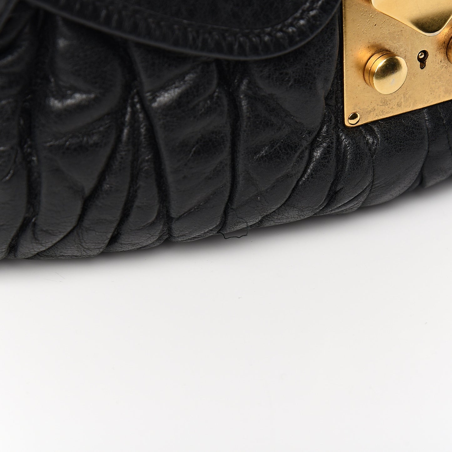Nappa Matelasse Coffer Hobo Black