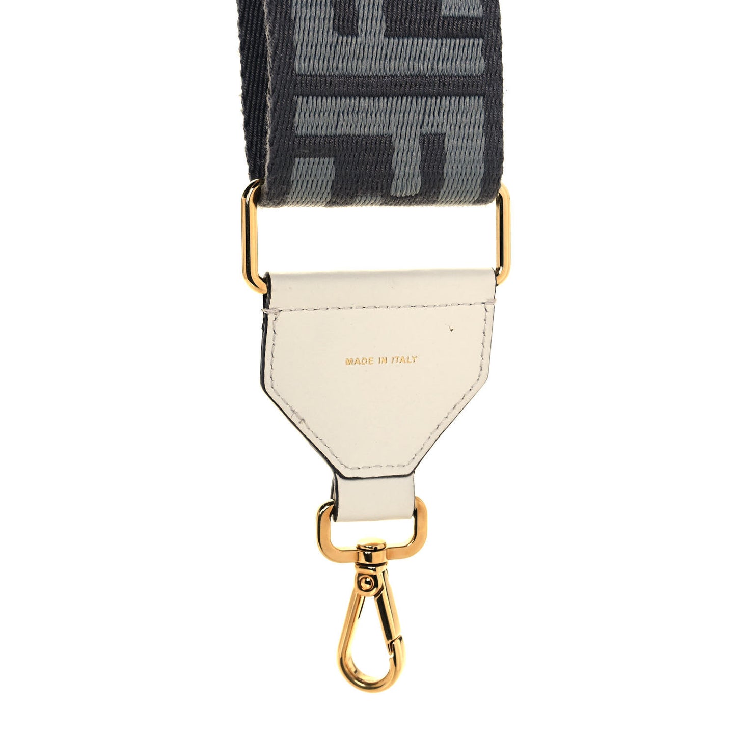 Ribbon Vitello Seta FF 1974 Adjustable Strap You Ardesia Pietra White Ice