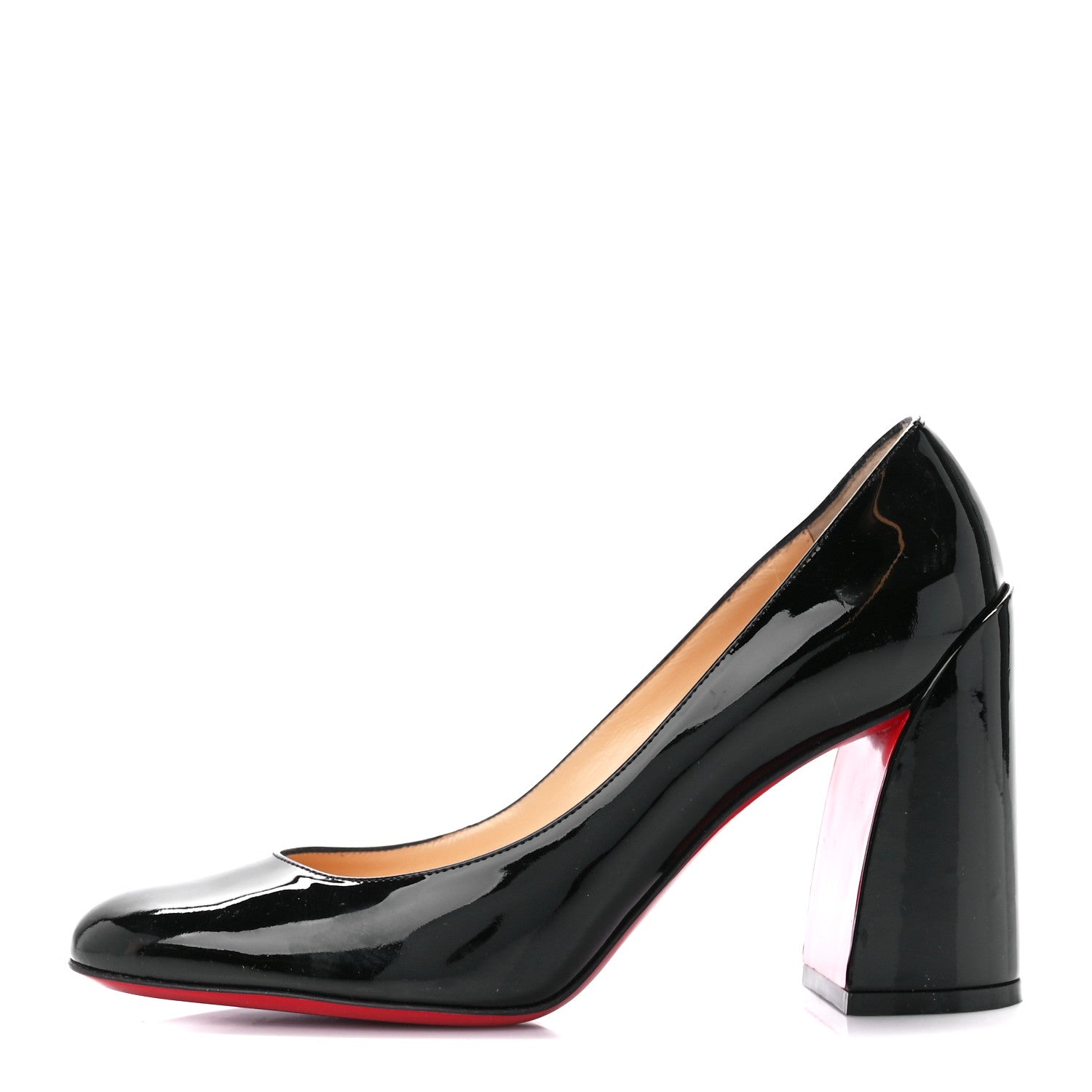 Christian Louboutin Patent Calfskin Miss Sab 85 Pumps 36.5 Black 1 of 7
