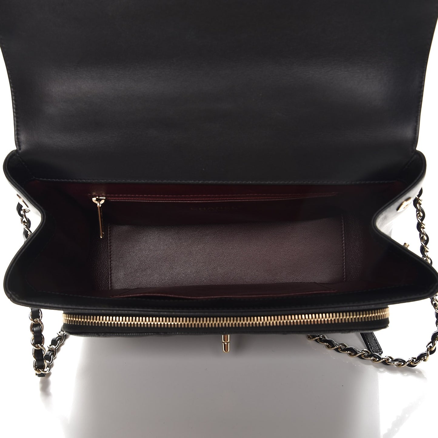 Caviar Quilted Large Business Affinity Flap Black