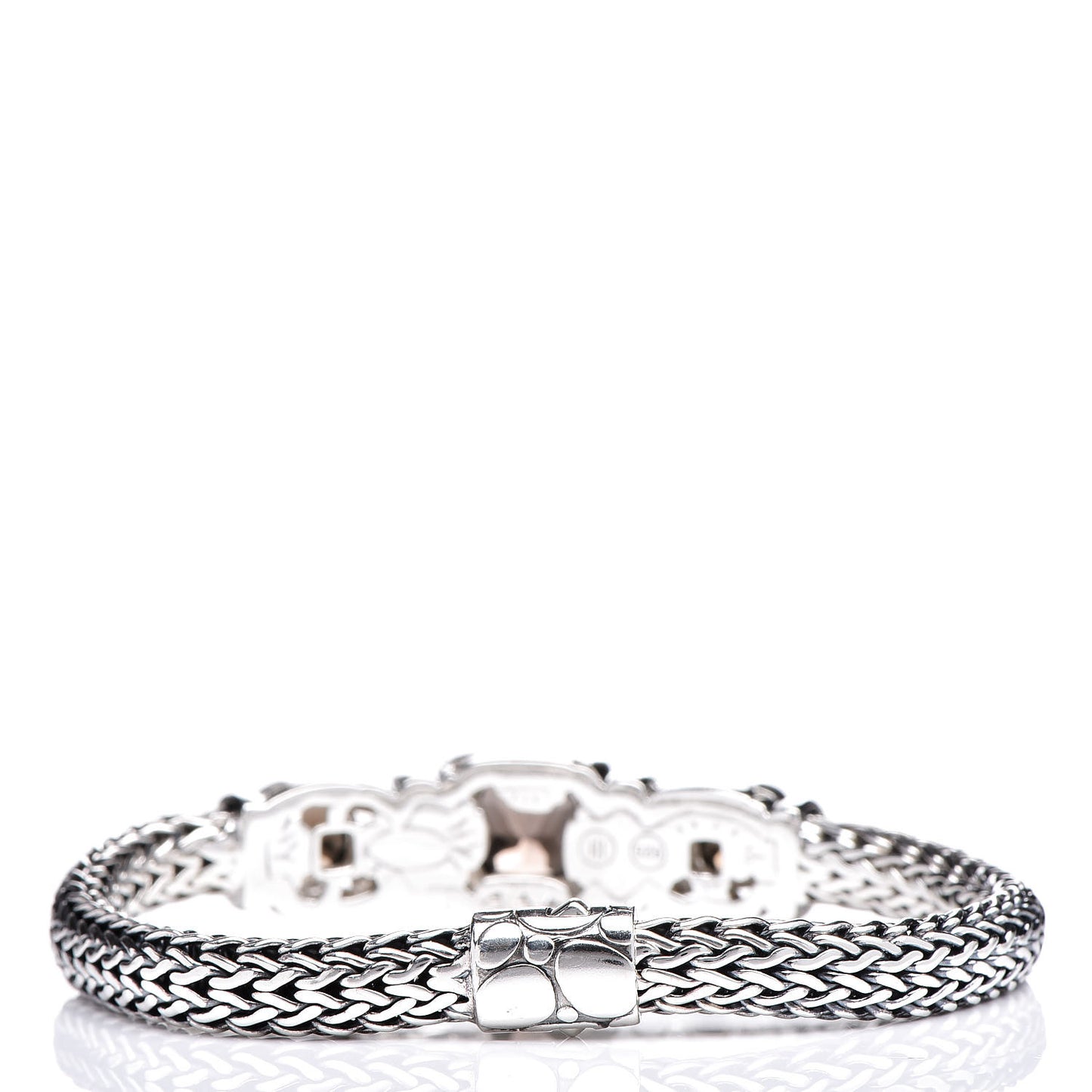 Sterling Silver Smoky Quartz Batu Kali Bracelet