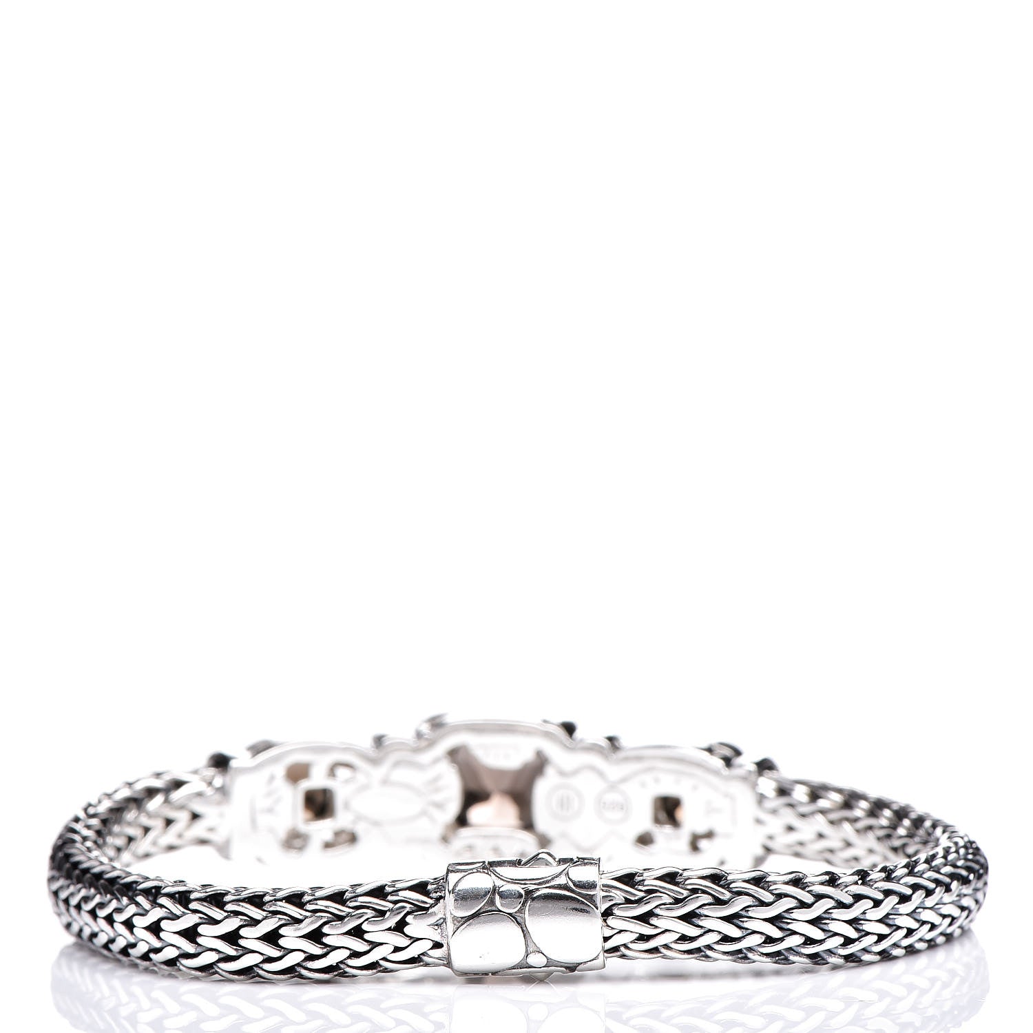 John Hardy Sterling Silver Smoky Quartz Batu Kali Bracelet 3 of 5