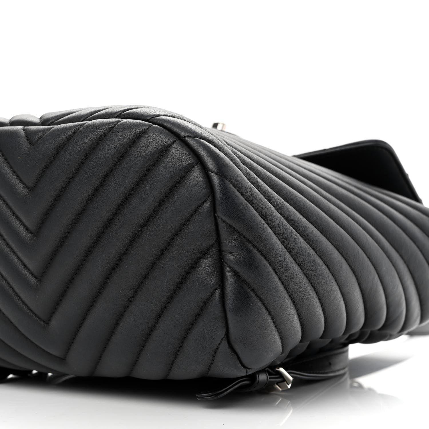 Chanel Calfskin Chevron Quilted Small Urban Spirit Backpack Black 10 of 10