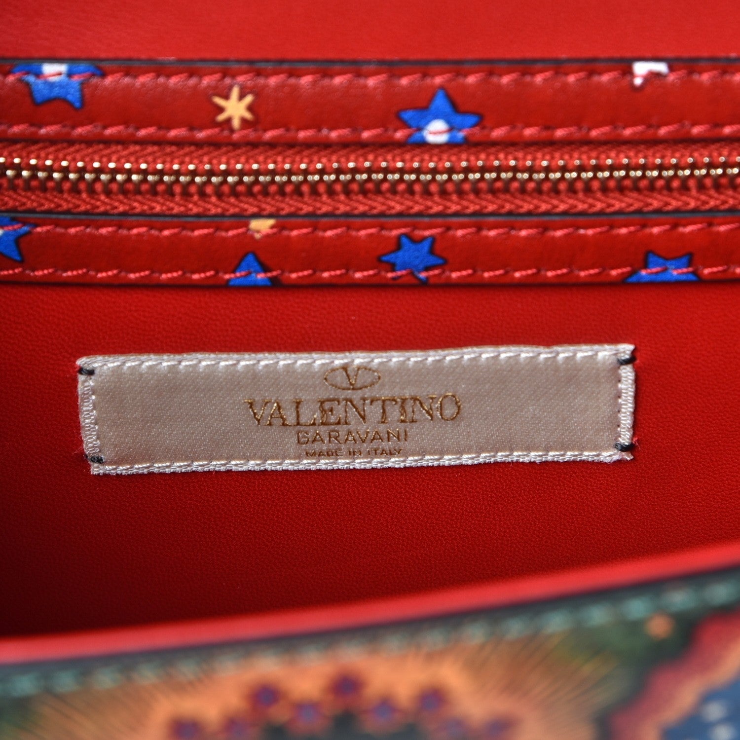 Valentino Garavani Vitello Enchanted Wonderland Medium Glam Lock Rockstud Flap Multicolor 7 of 8