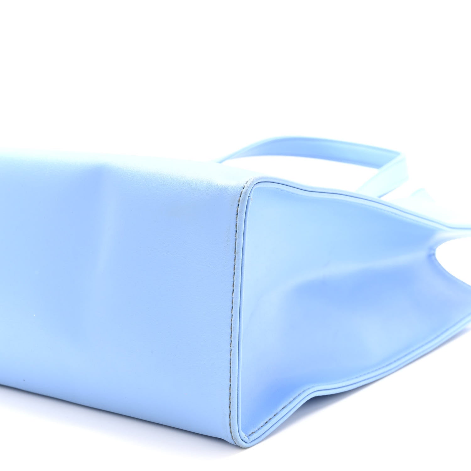 Telfar Vegan Leather Medium Shopping Bag Cerulean 9 of 10