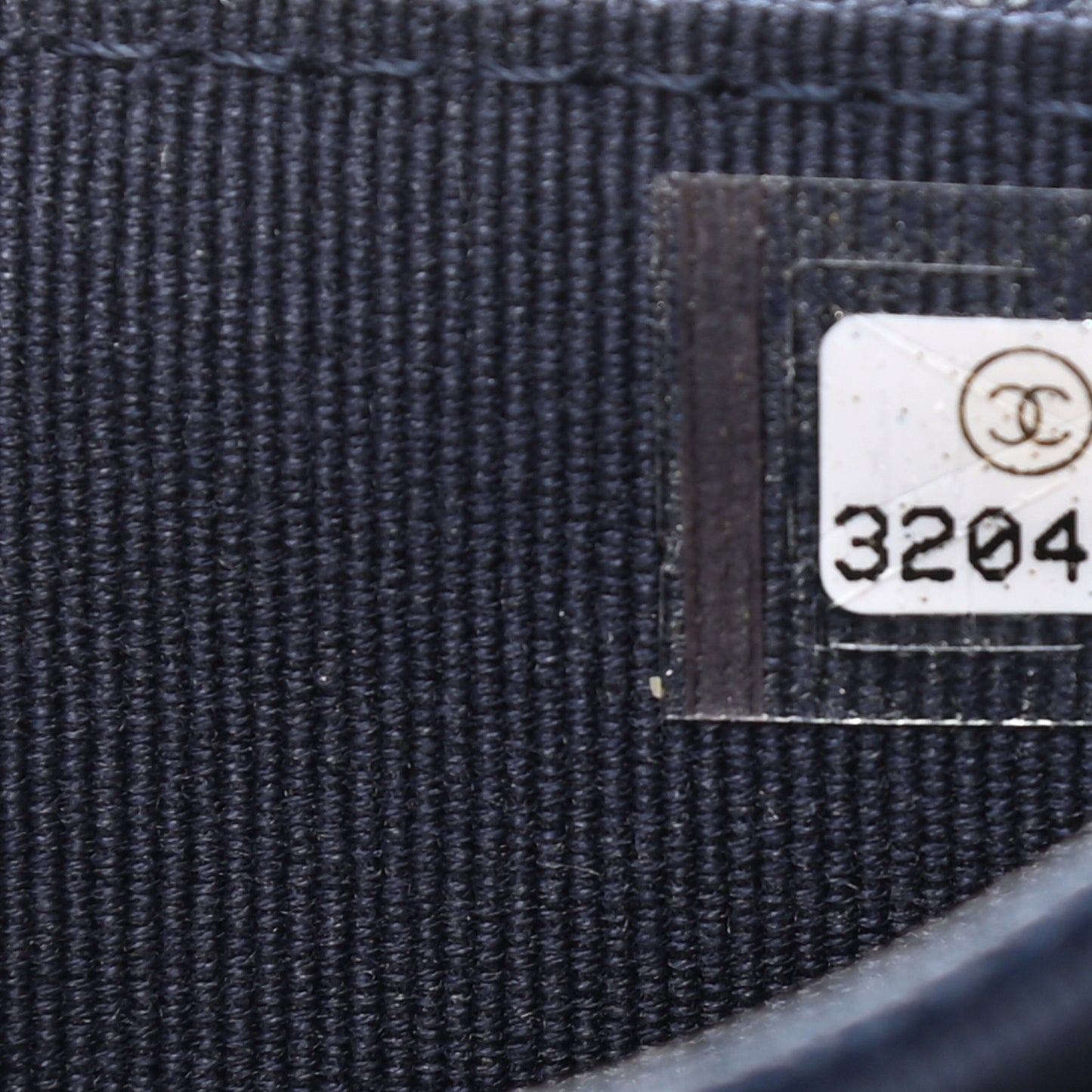 Caviar Quilted Crystal CC Flap Card Holder Navy Blue