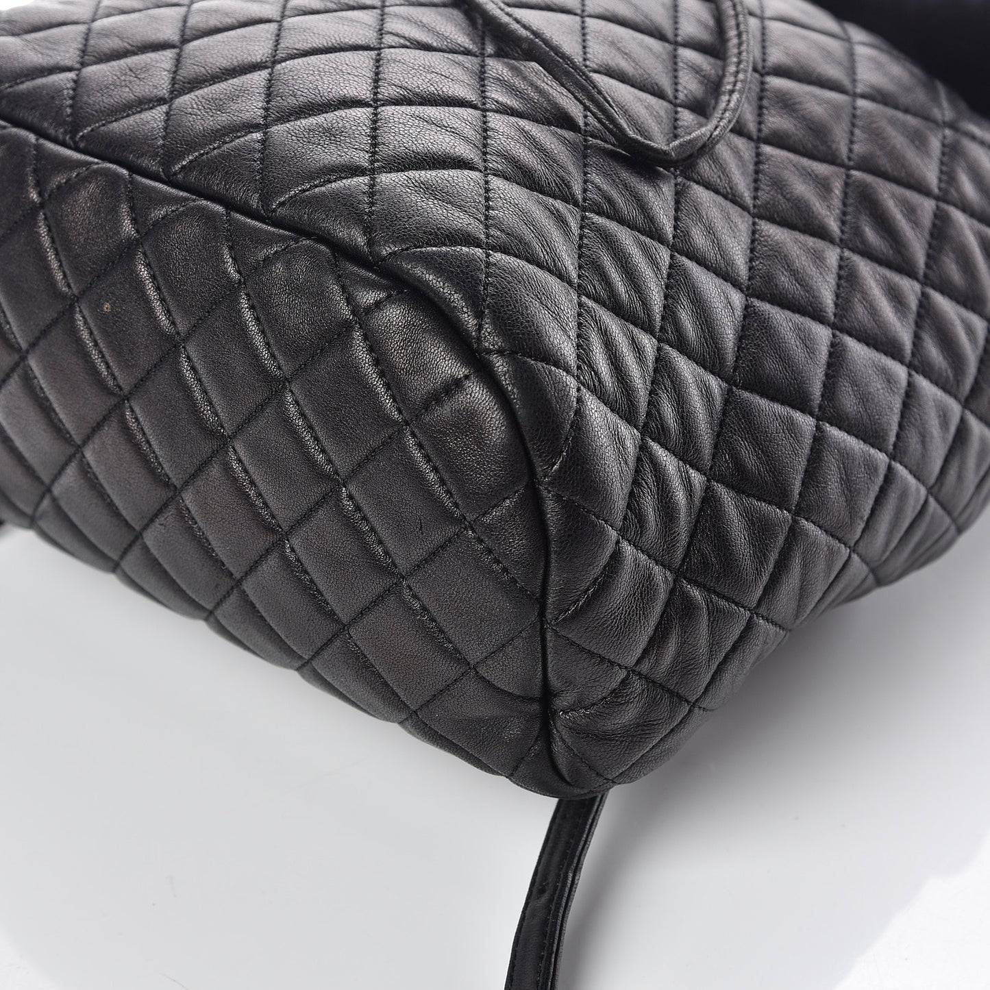 Calfskin Quilted Large Urban Spirit Backpack Black