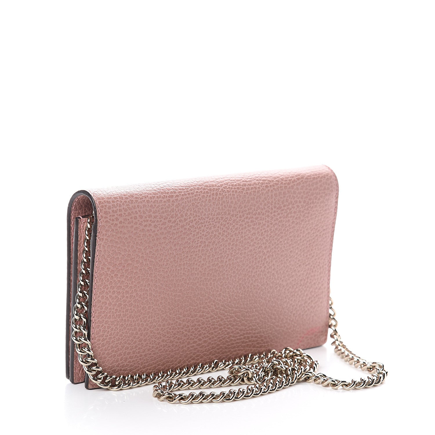 Gucci Dollar Calfskin Medium Betty Chain Wallet Soft Pink 2 of 7