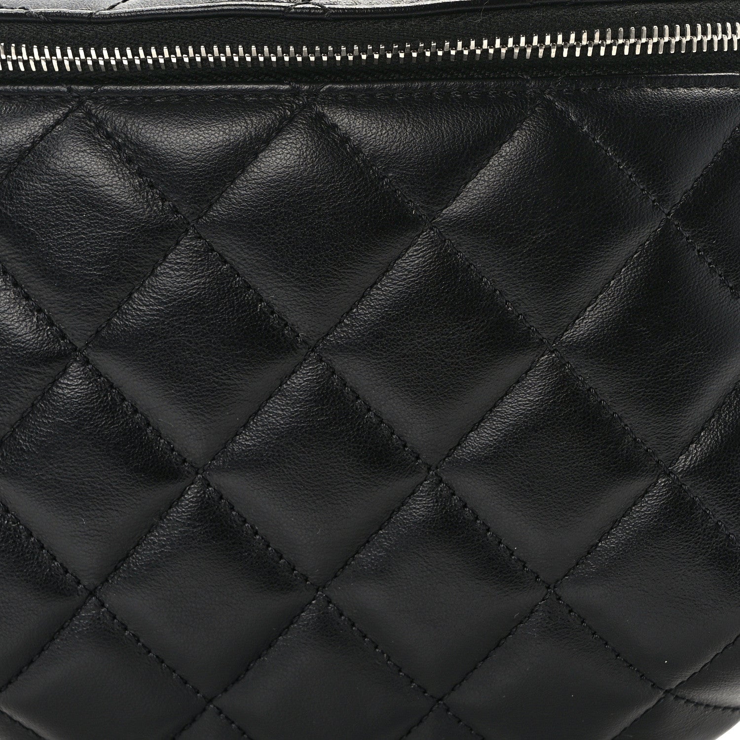 Chanel Calfskin Quilted Waist Belt Bag Black 8 of 11