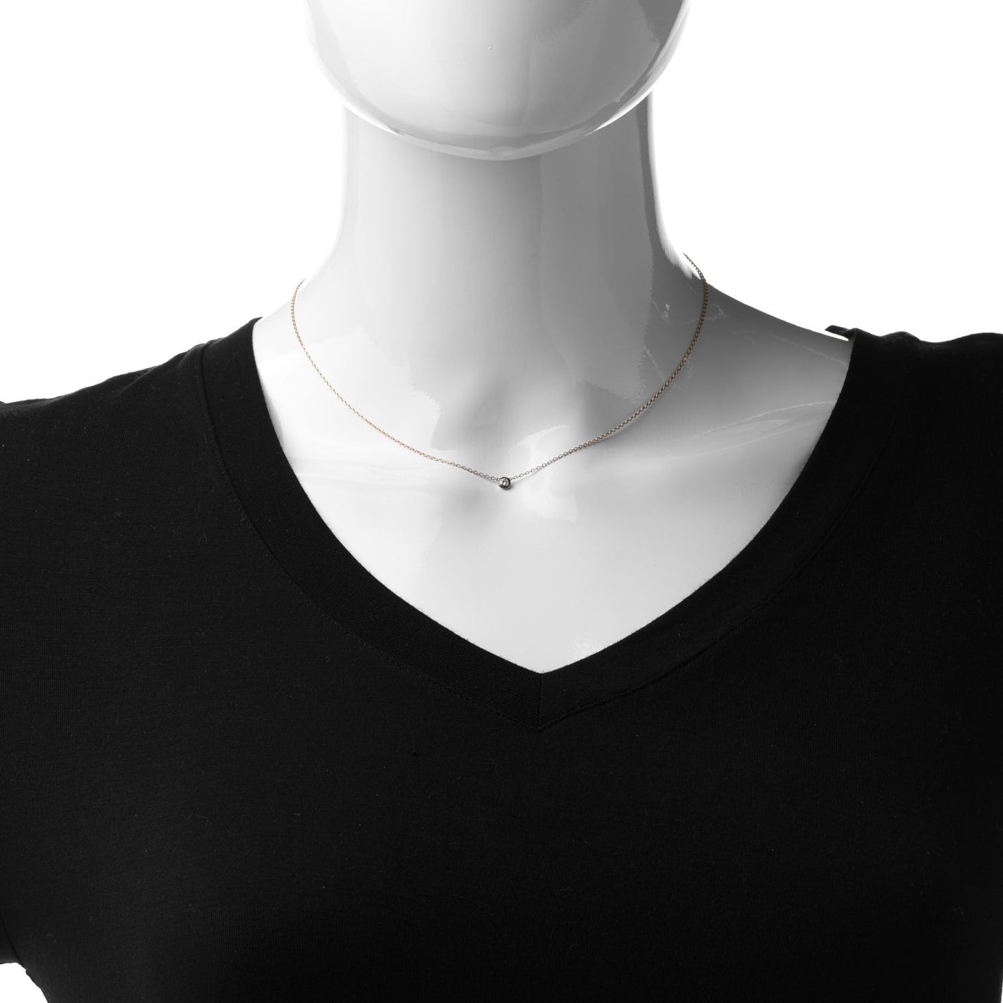 18K Yellow Gold Diamond XS D'Amour Pendant Necklace
