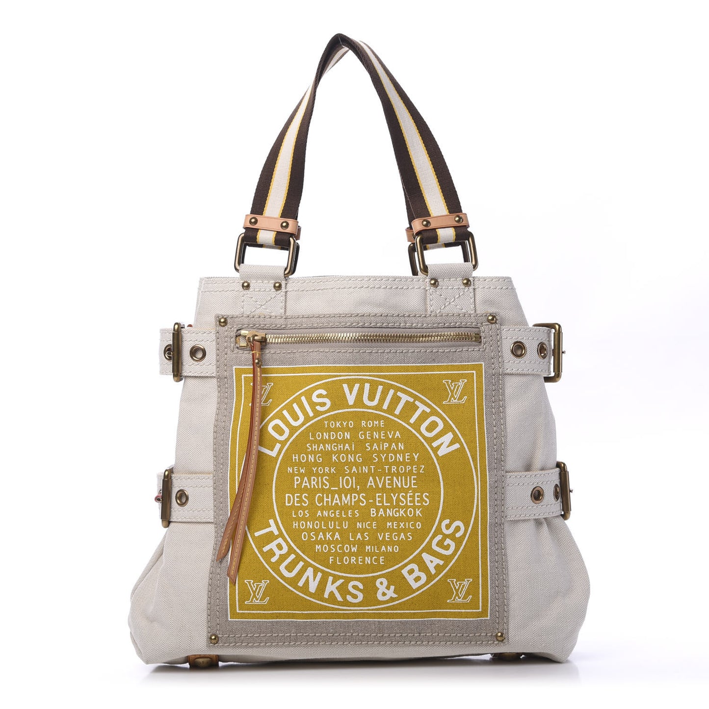 Toile Globe Shopper Cabas MM Yellow