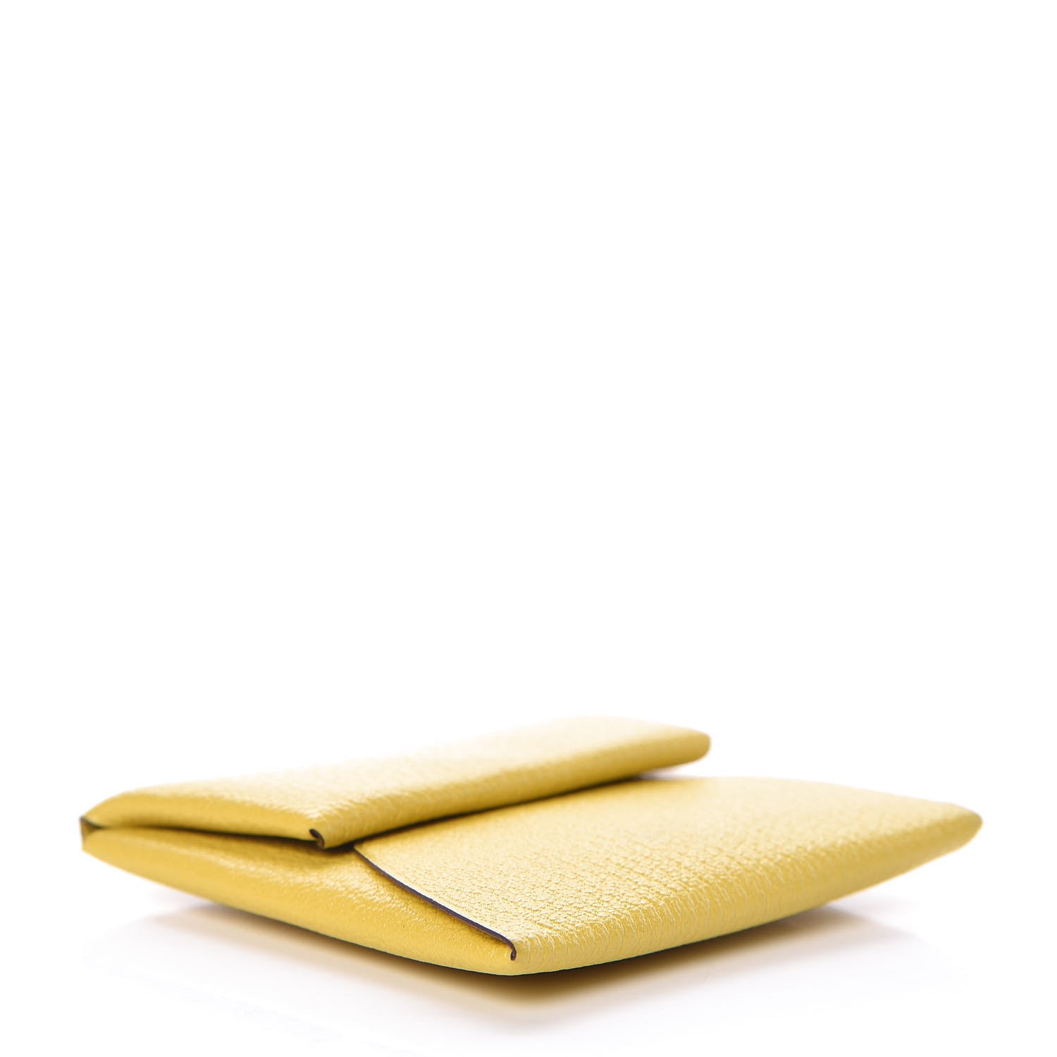 Hermes Chevre Mysore Bastia Coin Purse Jaune de Naples 4 of 7