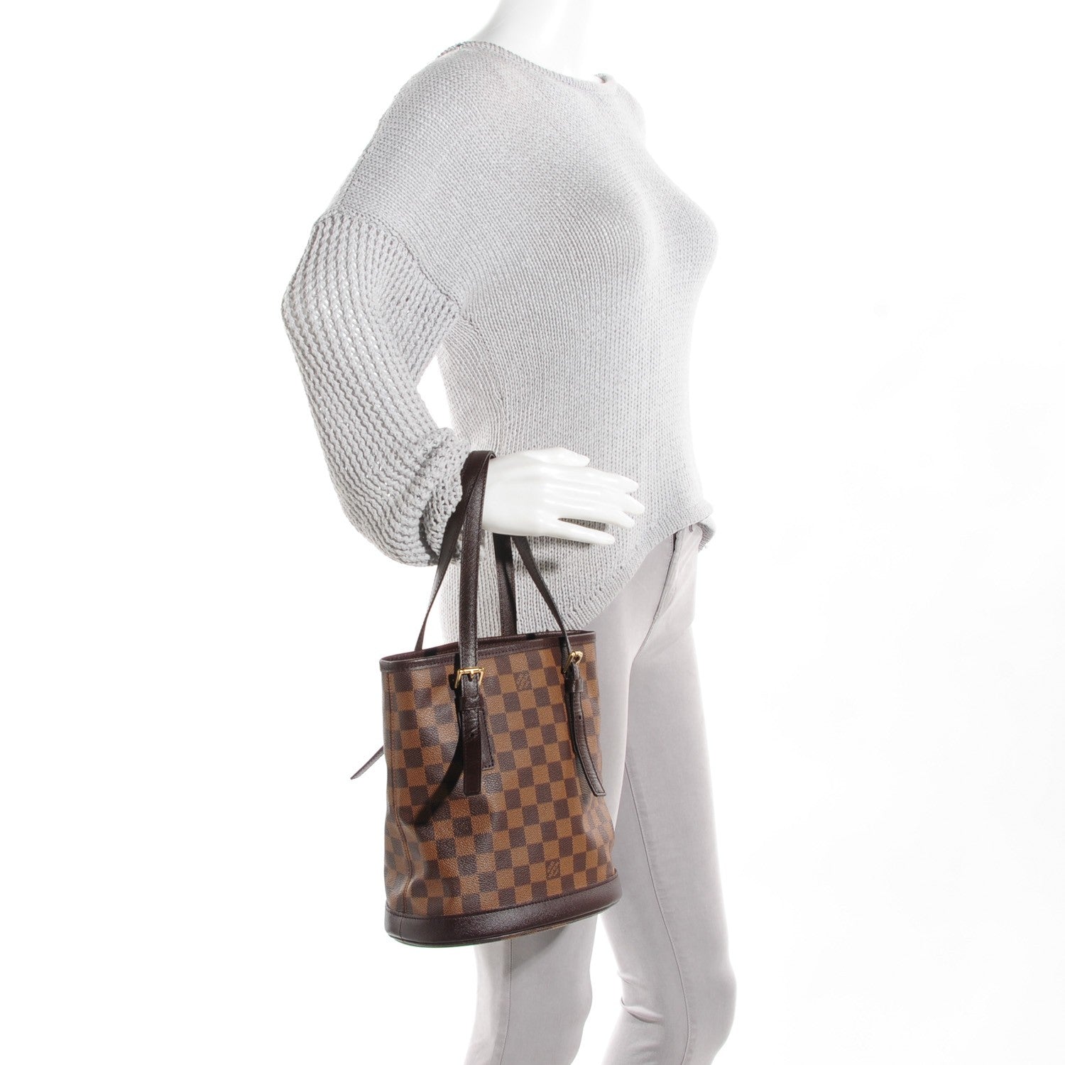 Louis Vuitton Damier Ebene Marais Bucket 23 2 of 7