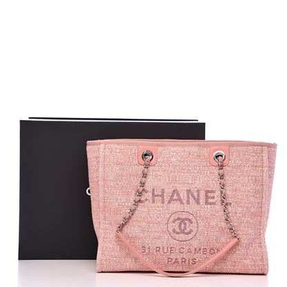 Chanel Canvas Small Deauville Tote Pink 10 of 10