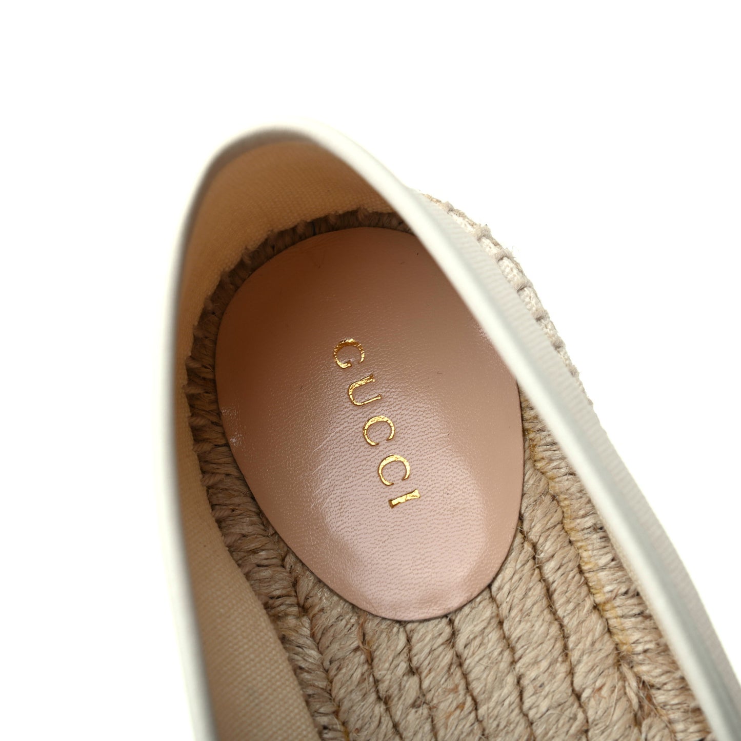 Canvas Logo Espadrilles 38 Greggio White