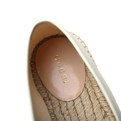 Gucci Canvas Logo Espadrilles 38 Greggio White 8 of 12
