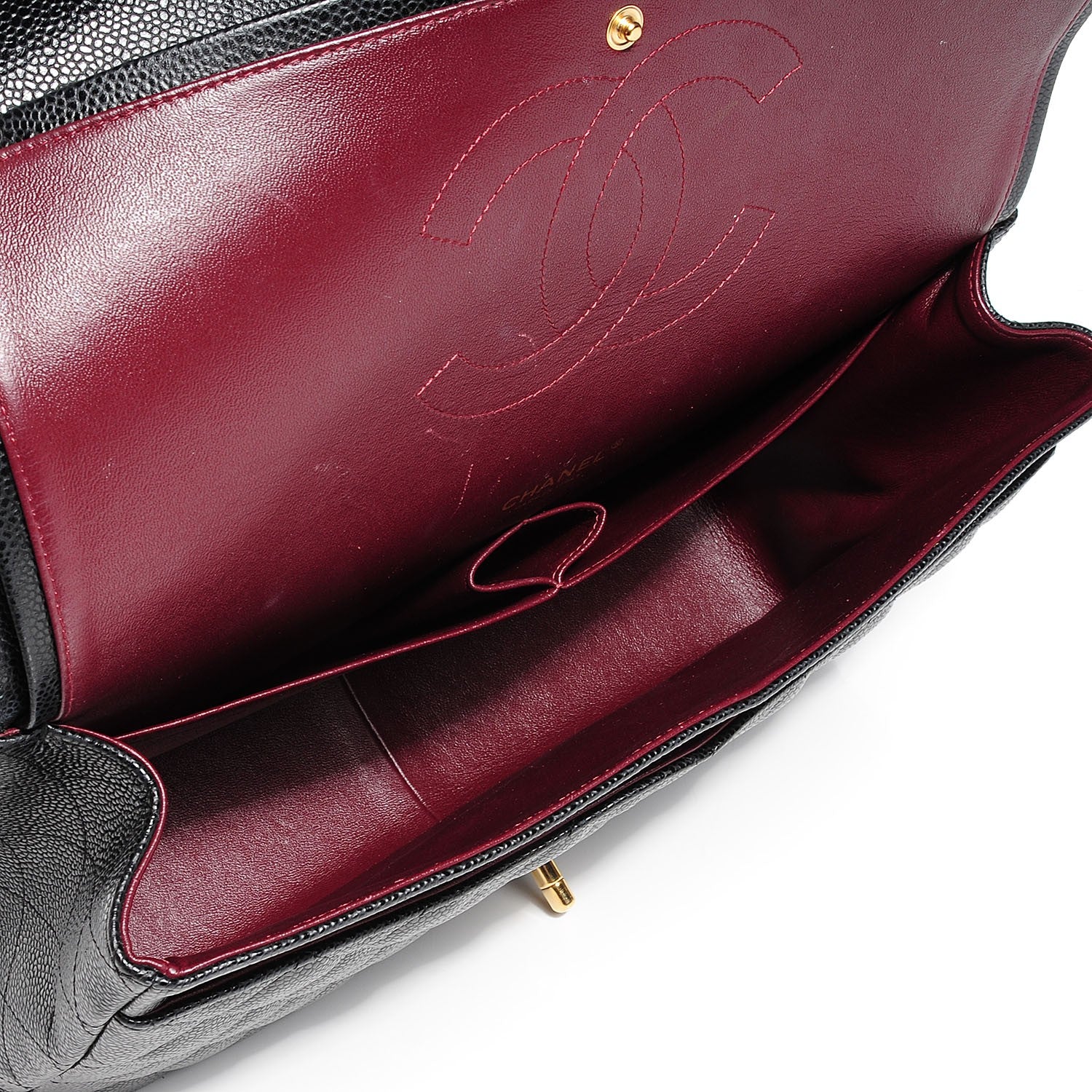 Chanel Caviar Quilted Maxi Double Flap Black 6 of 10