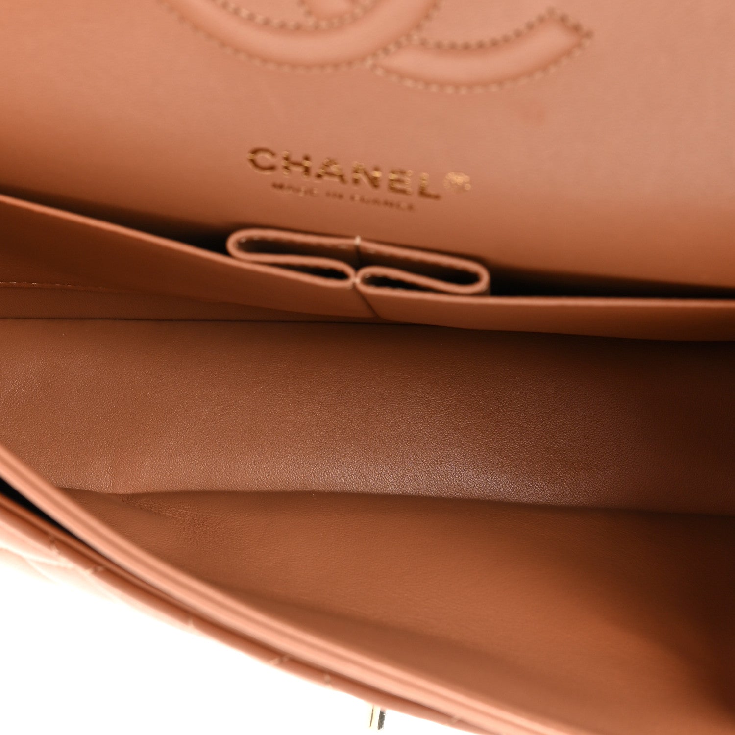 Chanel Lambskin Quilted Medium Double Flap Brown 6 of 11