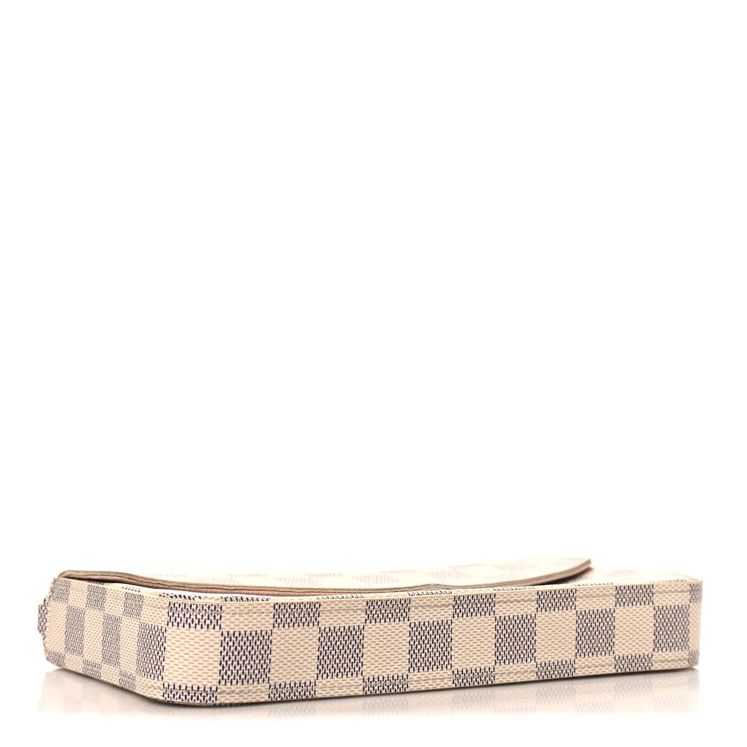 Louis Vuitton Damier Azur Pochette Felicie Chain Wallet Rose Ballerine 5 of 11