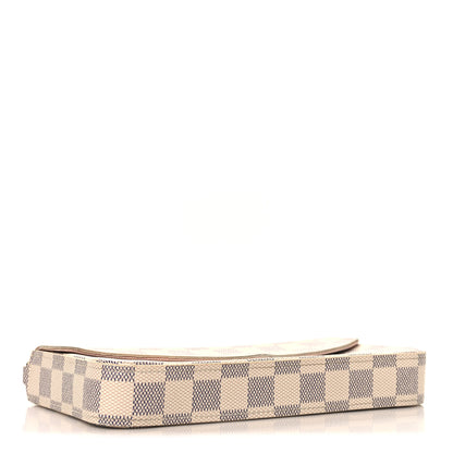 Louis Vuitton Damier Azur Pochette Felicie Chain Wallet Rose Ballerine 5 of 11