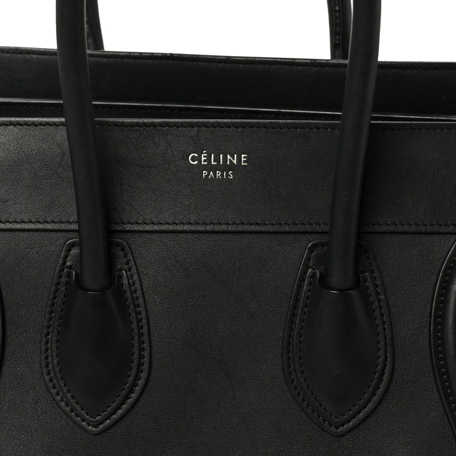 Celine Smooth Calfskin Micro Luggage Black 7 of 11