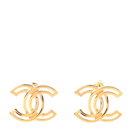 Chanel Metal Obazine CC Earrings Gold 1 of 5