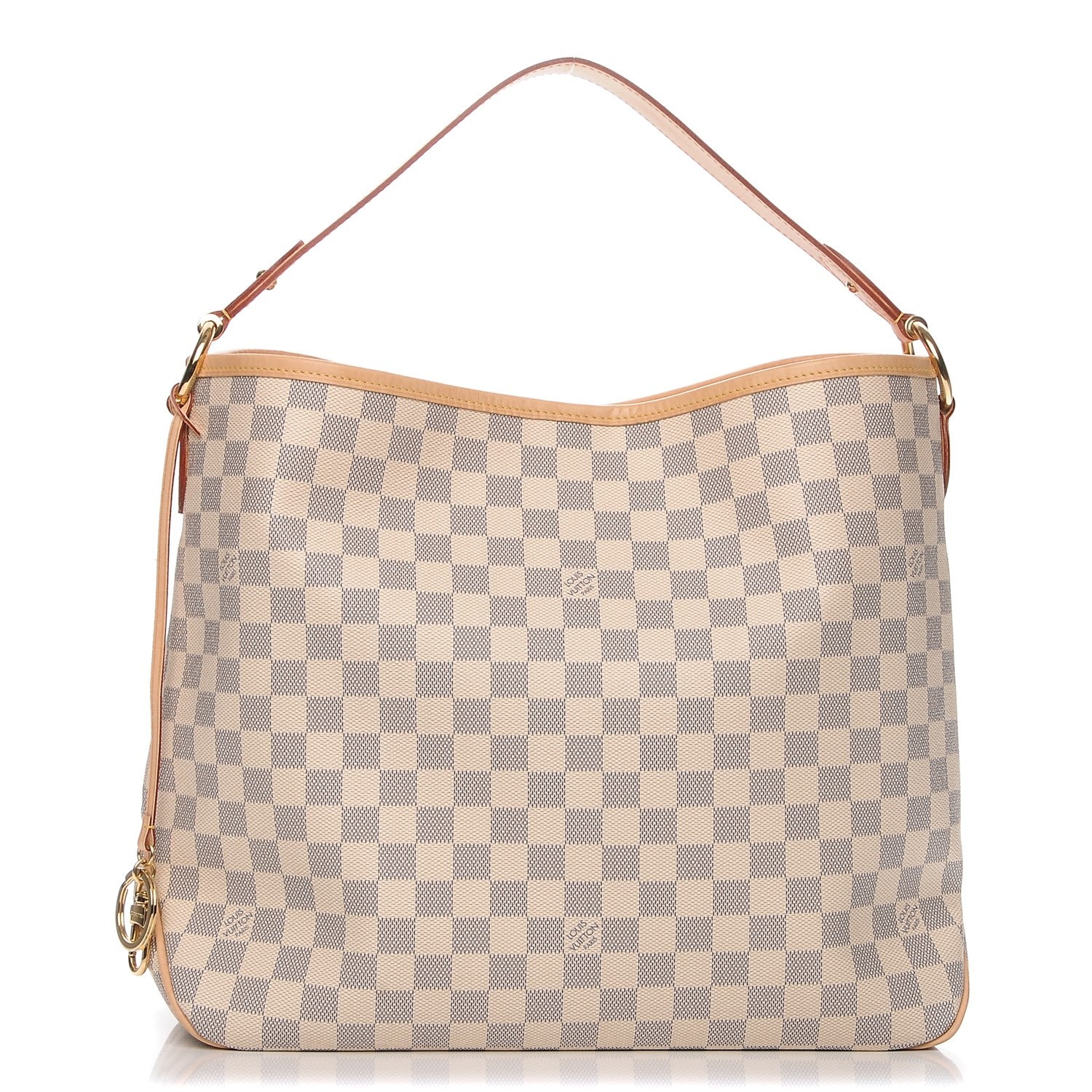 Louis Vuitton Damier Azur Delightful MM Rose Ballerine 1 of 9