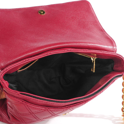 Marc Jacobs Lacquered Lambskin Quilted The Large Single Flap Bordeaux 5 of 10