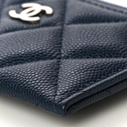 Chanel Caviar Quilted Card Holder Navy 11 of 12