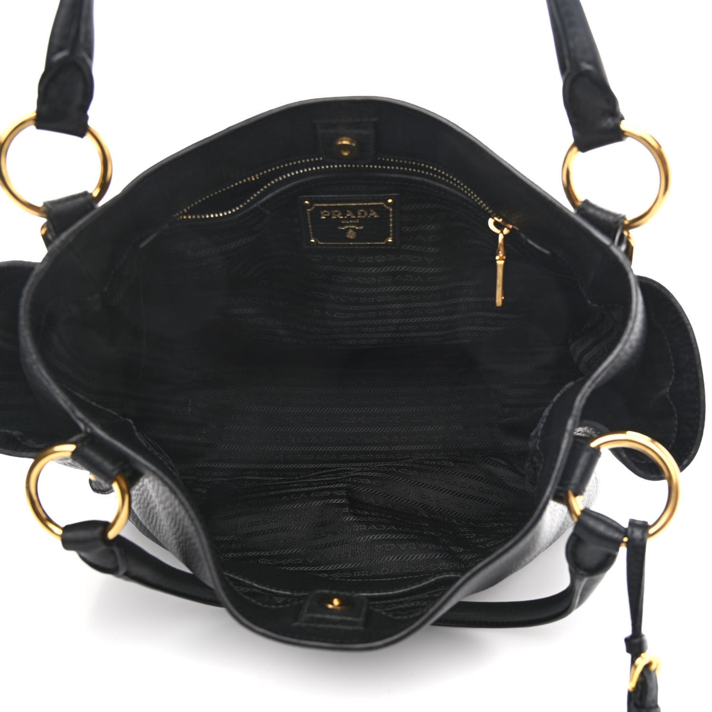 Vitello Daino Tote Black