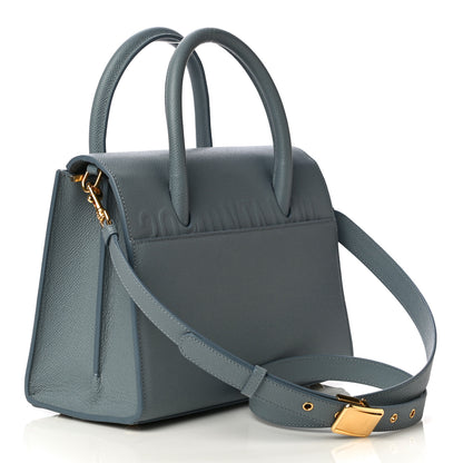 Christian Dior Grained Calfskin Medium St. Honore Tote Cloud Blue 2 of 10