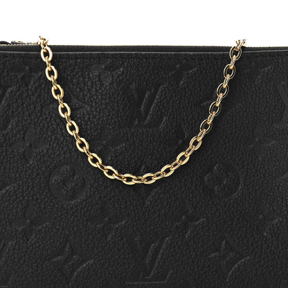 Louis Vuitton Empreinte Double Zip Pochette Black 9 of 11