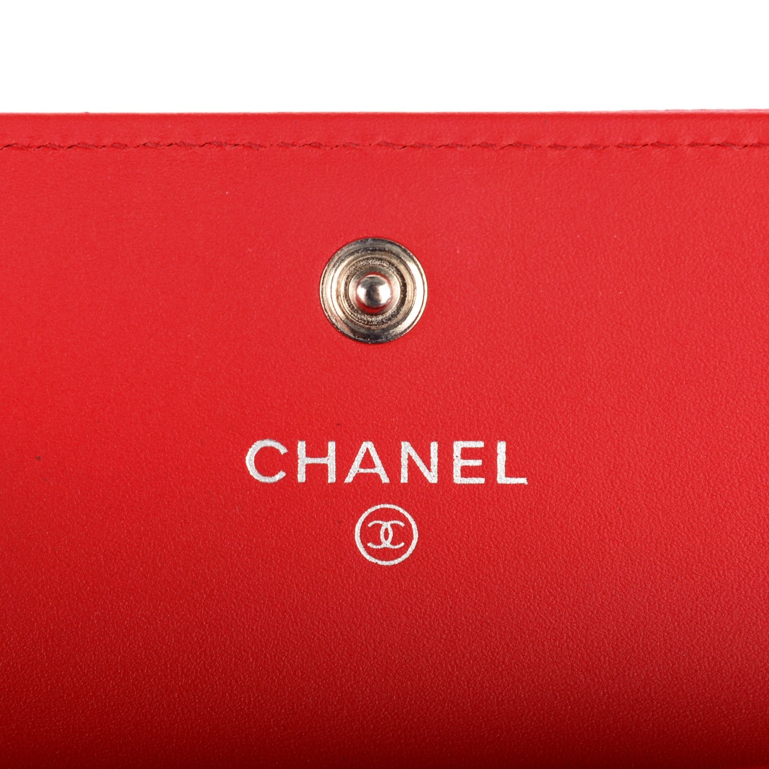 Chanel Caviar CC Timeless Card Holder Red 5 of 8
