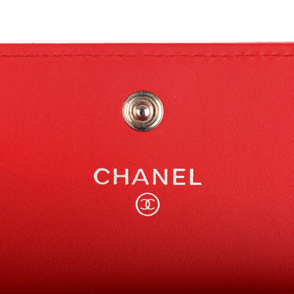 Chanel Caviar CC Timeless Card Holder Red 5 of 8