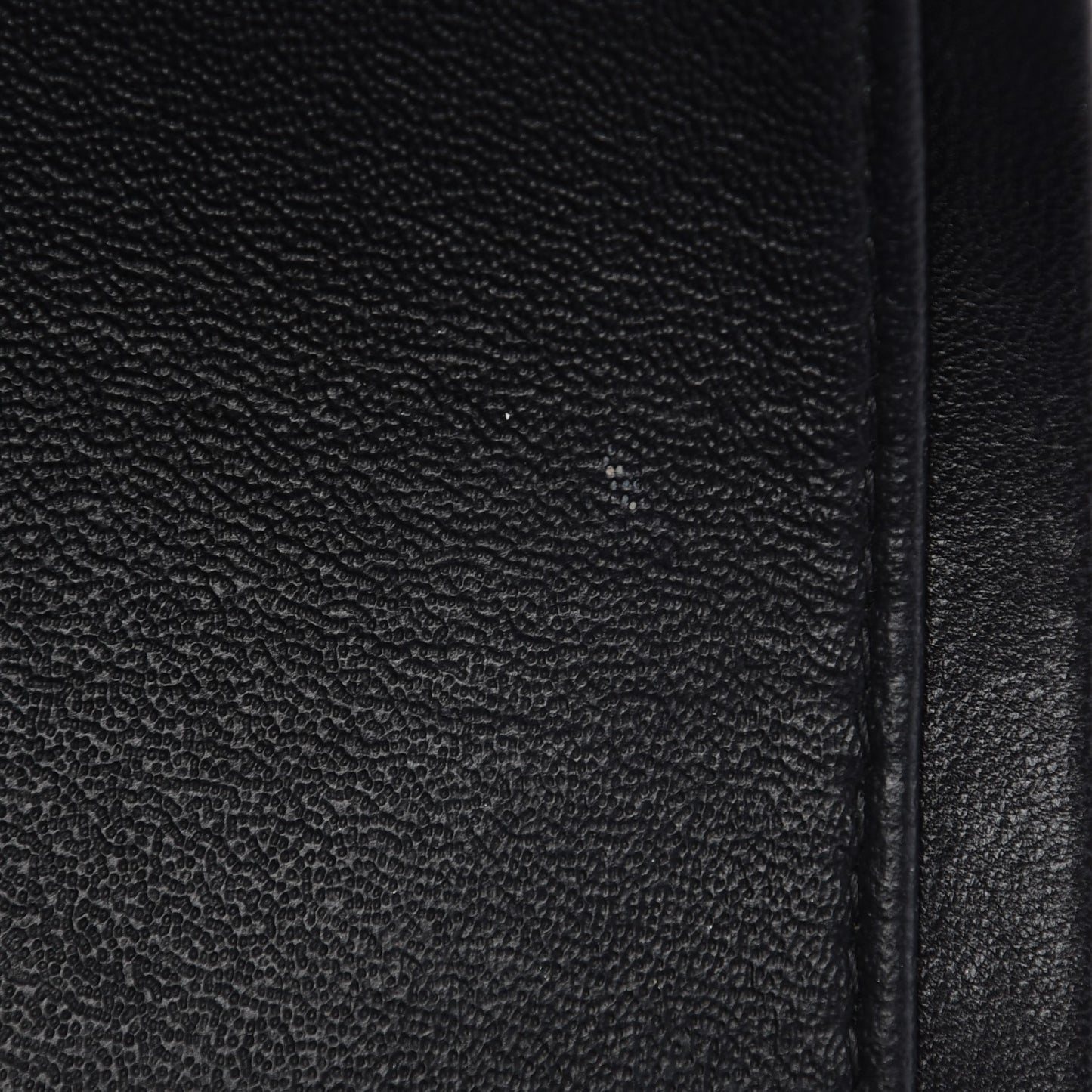 Lambskin Chevron Quilted Jumbo Double Flap So Black
