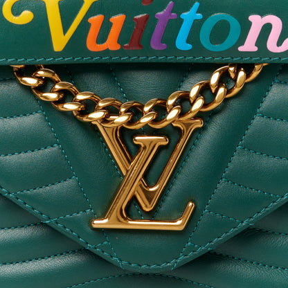 Louis Vuitton Calfskin New Wave Chain PM Emerald 9 of 11