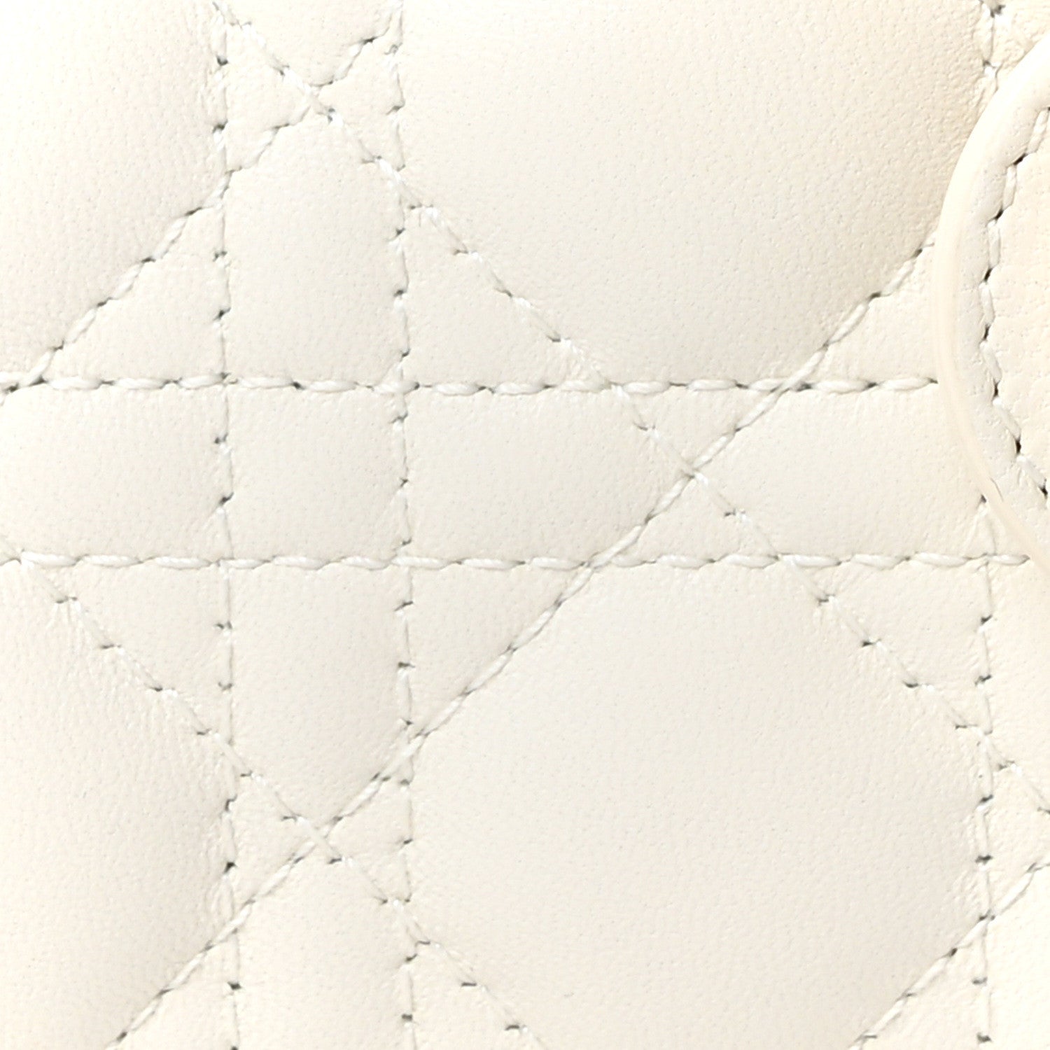 Christian Dior Lambskin Cannage Micro Lady Dior Latte 8 of 10