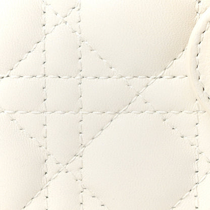 Christian Dior Lambskin Cannage Micro Lady Dior Latte 8 of 10
