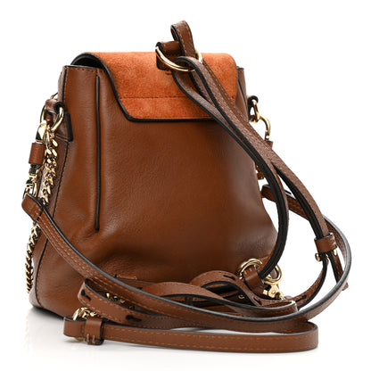Chloe Suede Calfskin Mini Faye Backpack Tan 3 of 15