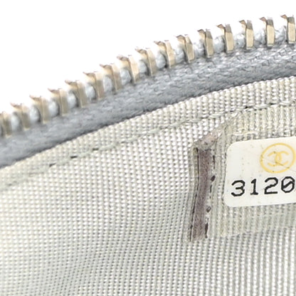 Chanel Metallic Caviar Quilted Mini Top Handle Vanity With Chain Silver 7 of 11