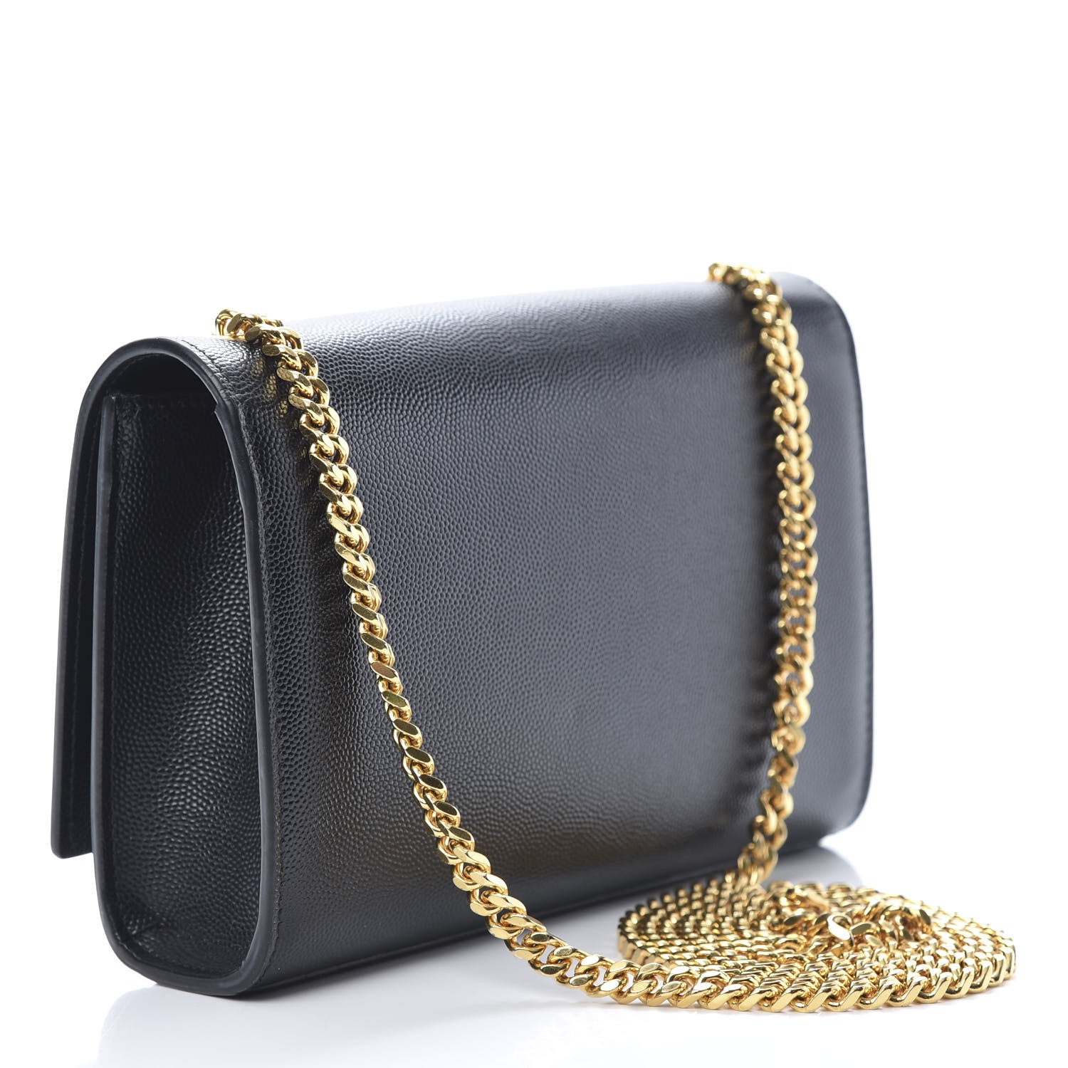 Saint Laurent Grain De Poudre Small Monogram Kate Satchel Black 3 of 10