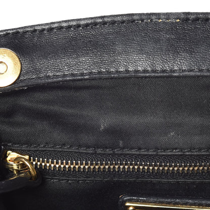 Miu Miu Nappa Matelasse Coffer Frame Tote Black 9 of 11