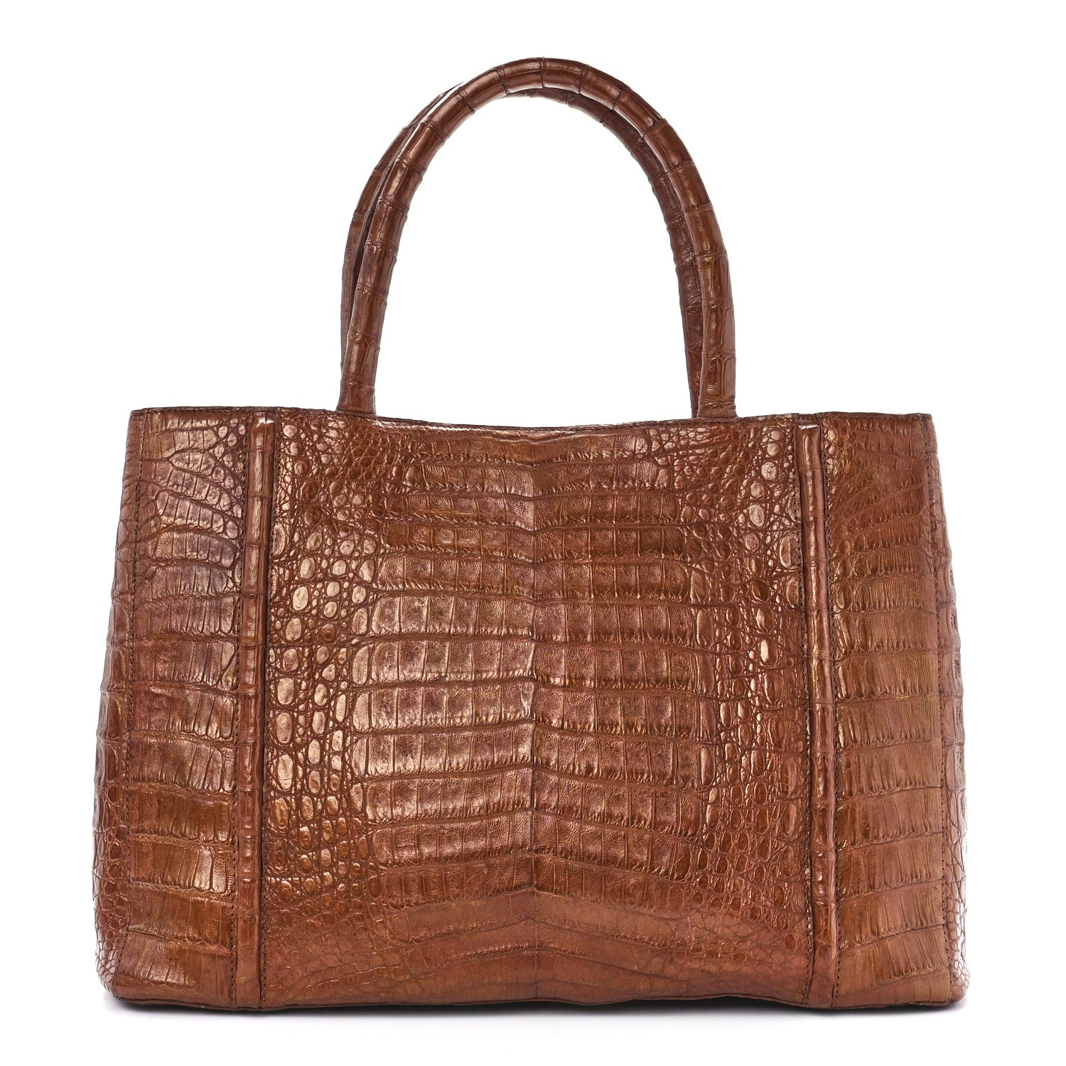 Nancy Gonzalez Crocodile Tote Brown 1 of 12